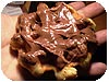 gaufre on my hand