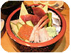 chirashi ottimo il tamago, la frittatina giappa che ci sbattono dentro